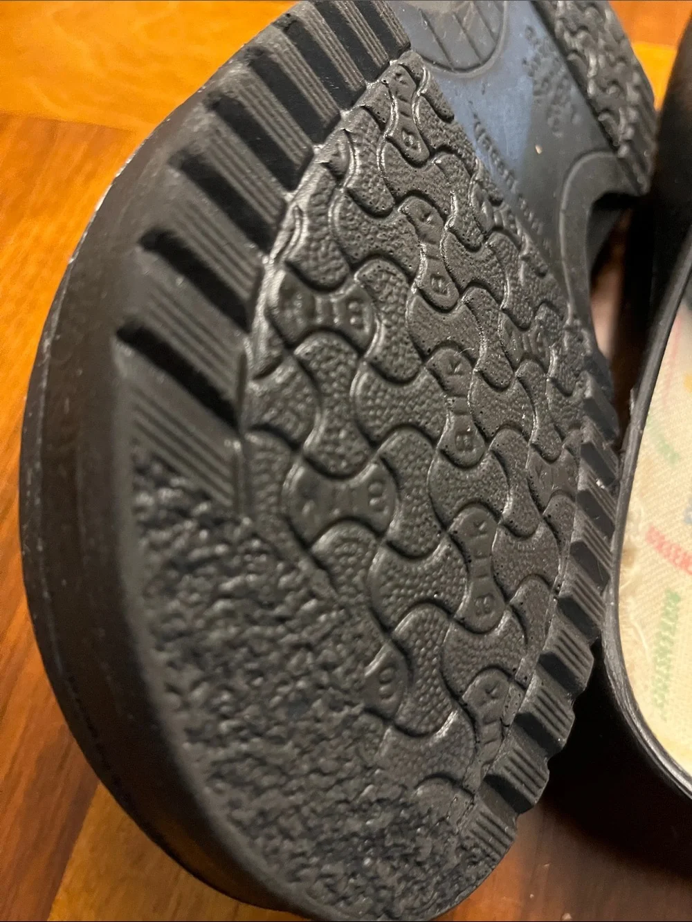 Birkenstock Black  man’s Slip-On Clogs with Logo Insole, 41 European, 26.5 USA